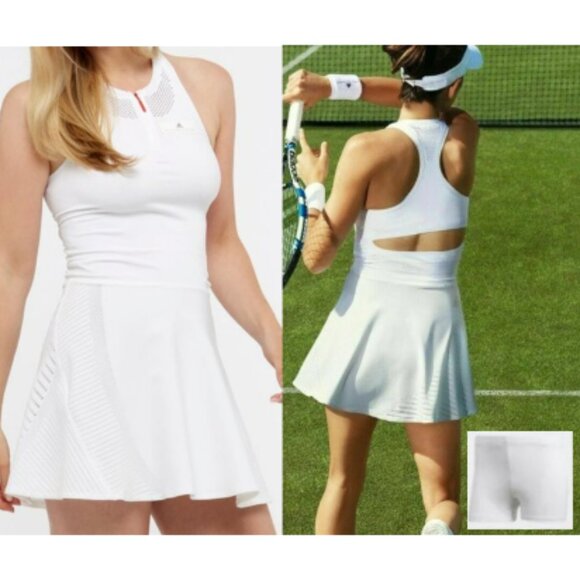 Nwt Adidas Stella McCartney Tennis dress w/ Zipper + SHORTS White S Small